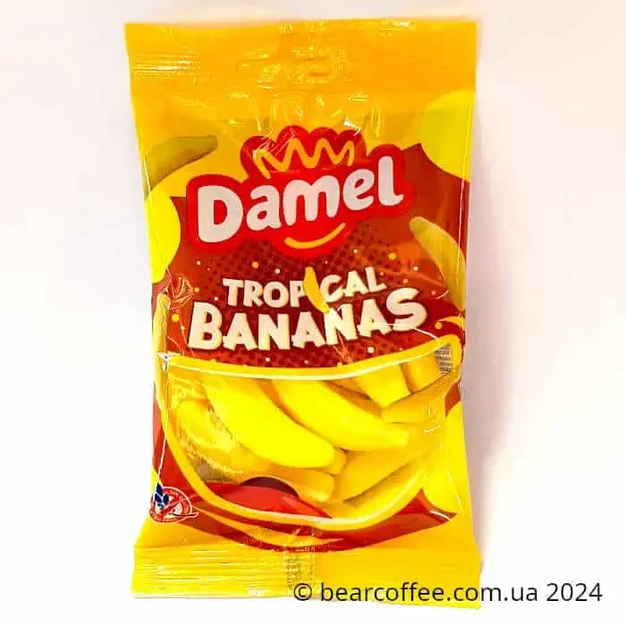 Цукерки без глютену Damel Bananas 80 gramm