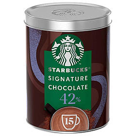 Гарячий шоколад Starbucks Signature Chocolate 42% Какао 330г ж/б, Іспанія