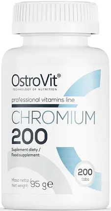 Хром піколінат OstroVit Chromium 200 200 tabs, фото 1