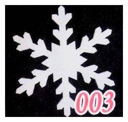 Сніжинка 32 см Толщ 1,8 см No 003 з пінопласту велика від 10 шт.
