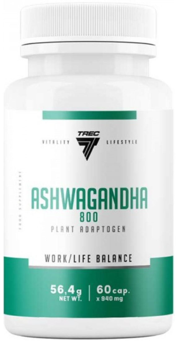 Екстракт ашваганди TREC nutrition Ashwagandha 800 60 капсул