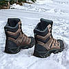 Тактичні берці зимові чоловічі коричневі, військові черевики зима, армійське взуття на зиму для зсу, розміри 39-46, фото 7