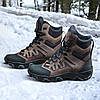 Тактичні берці зимові чоловічі коричневі, військові черевики зима, армійське взуття на зиму для зсу, розміри 39-46, фото 3