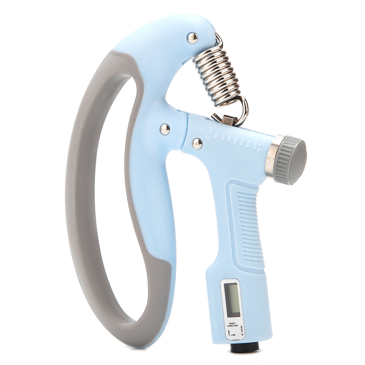 Еспандер кистьовий Cornix 10-100 кг з регульованим навантаженням і лічильником XR-0271 Sky Blue/Grey Poland