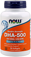 Жирні кислоти NOW Foods DHA-500 250 EPA 90 гел капс