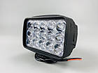 Світлодіодна LED фара  змішаний промінь 45 Вт світлодіоди 3w х 15шт Фара LED прямокутна + кріплення із 15 діодами, фото 9