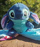 М'яка іграшка Стіч із мультфільму «Ліло і Стіч» у плащі-сюрпризі, розмір 20 см., фото 2