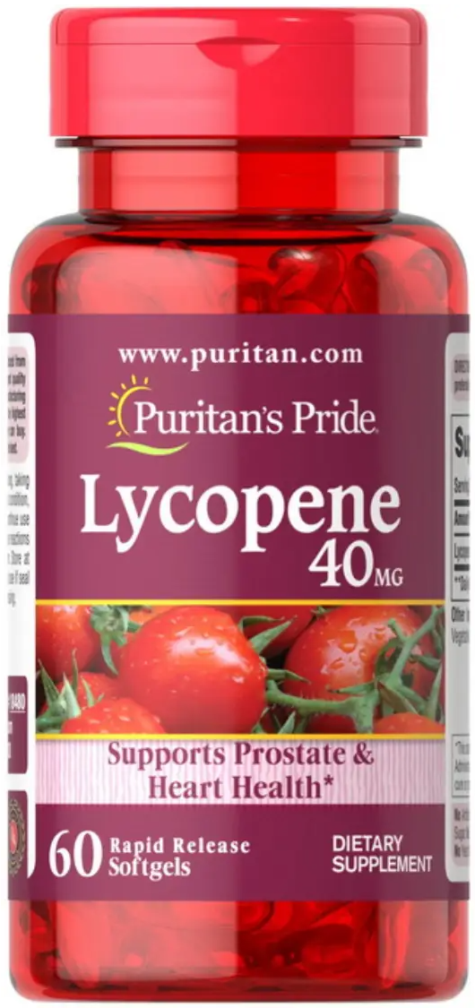Лікопін Puritan's Pride Lycopene 40 мг 60 капсул, фото 1