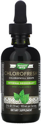 Хлорофіл рідкий Nature's Way Chlorofresh Chlorophyll Drops 59 ml mint, фото 1