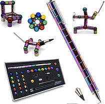 Магнітна Ручка Конструктор Polar Pen Антистрес Ручка колір Градієнт Великий Набір (01018)