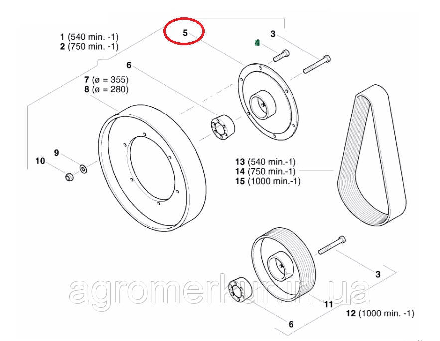 Флянець AC820757 Kverneland