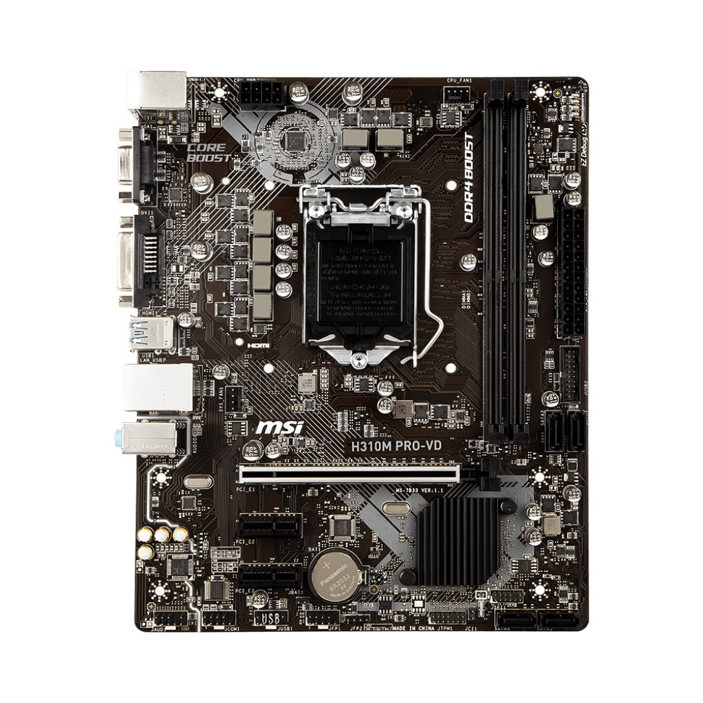 Материнська плата MSI H310M PRO-VD (MS-7996 VER: 1.4) Intel H310, mATX, s1151-V2 БВ