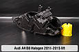 Корпус фари Audi A4 B8 Halogen (2011-2015) рест лівий, фото 8