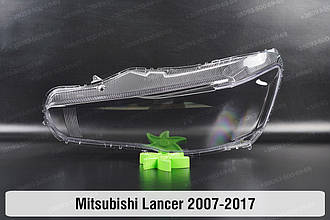Скло фари Mitsubishi Lancer (2007-2017) ліве
