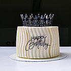 Білий елегантний торт з короною Київ, фото 2