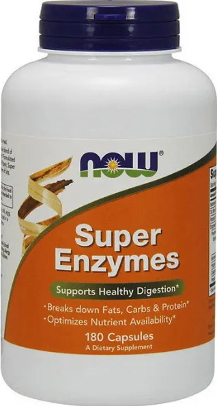 Травні ферменти і ензими NOW Foods Super Enzymes 180 капсул