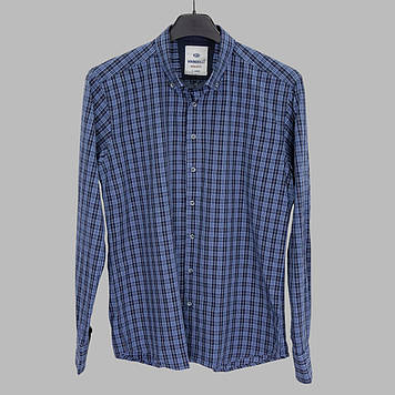 Сорочка чоловіча, приталена (Slim Fit), з довгим рукавом, Birindelli IND.RGL-04-332 100% бавовна M(Р)