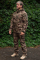 Тактичні демісезонні штани Softshell (380 г/м2) камуфляж хижак