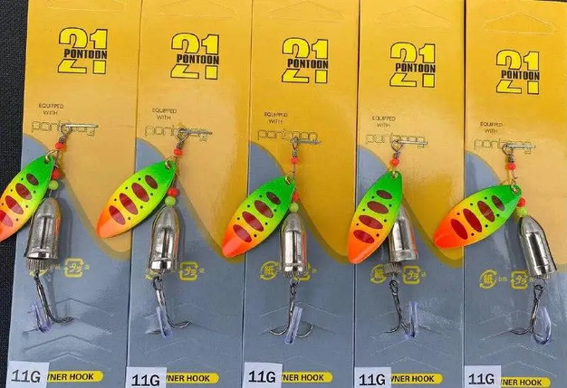 Набір Блешні Вертушки Pontoon 21 11гр 5шт, фото 1
