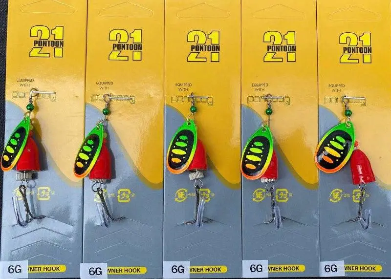Набір Блешні Вертушки Pontoon 21 6гр 5шт