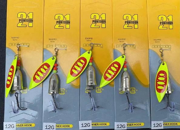Набір Блешні Вертушки Pontoon 21 12гр 5шт, фото 1