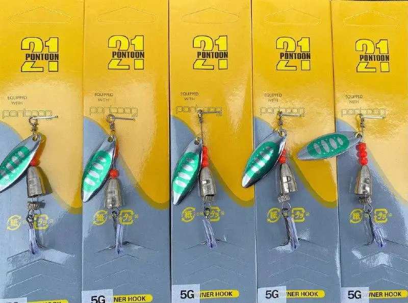 Набір Блешні Вертушки Pontoon 21 5гр 5шт