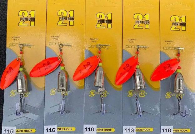 Набір Блешні Вертушки Pontoon 21 #3 11гр 5шт, фото 1