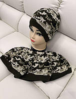 Шапки чоловічі теплі в'язані "Фліс"