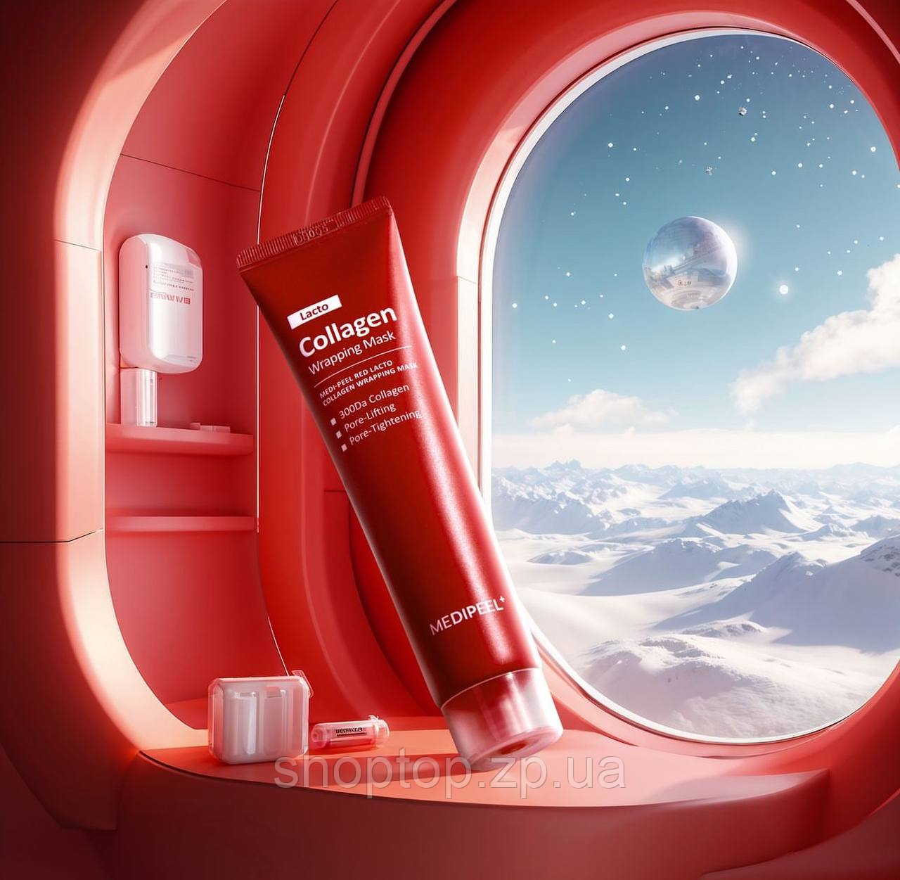Маска-плівка з колагеном та лактобактеріями Medi-Peel Red Lacto Collagen Wrapping Mask, фото 1