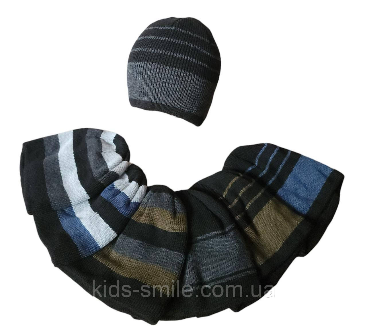 Шапки чоловічі теплі в'язані "Одінарна"