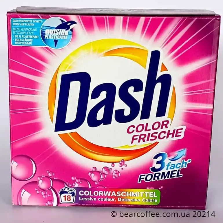 Dash Color Frische безфосфатний пральний порошок для кольорового 1,17 кг