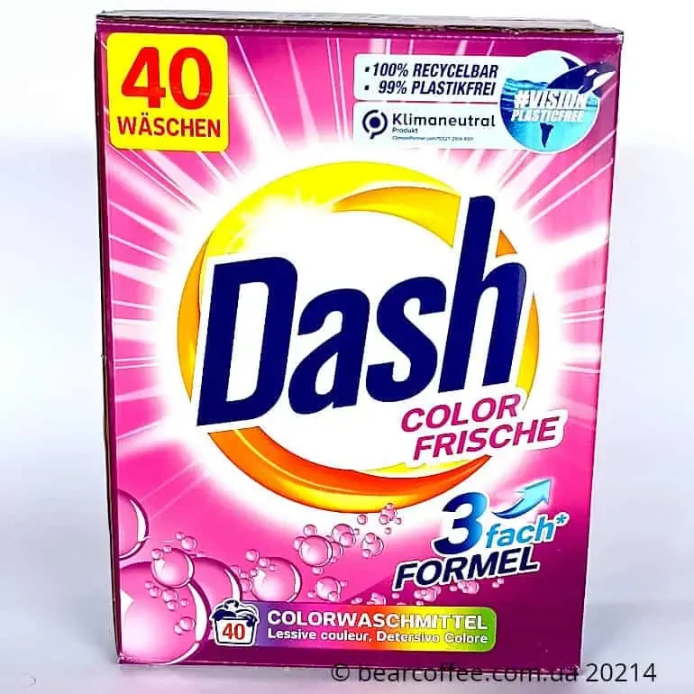 Пральний порошок Даш колор Dash Color Frische 2,6 кг