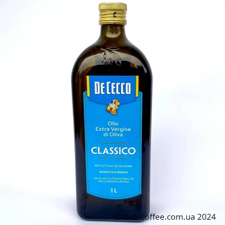 Оливкова олія першого холодного віджиму DeCecco Olio Di Oliva Оливкова Олія 1L Італія