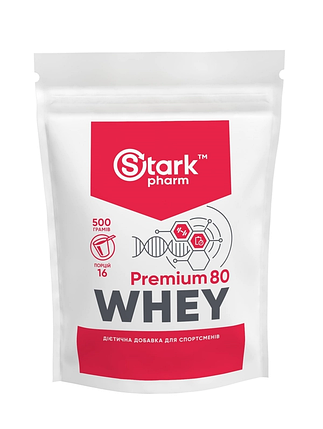 Протеїн Whey 80 Stark Pharm 500 g Шоколад-Лісовий Горіх, фото 1