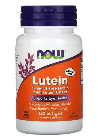 Харчова добавка NOW Foods LUTEIN 10 MG (FROM ESTERS) 120 капсул
