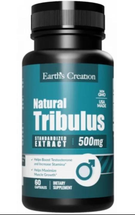 Підвищення тестостерону Earth's Creation Tribulus Terrestis 500 мг 60 капсул