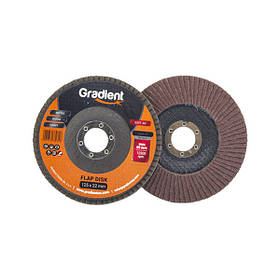 Круг шліфувальний пелюстковий Gradient 125x22,2 P80 Т27 для ручних шліфувальних машин