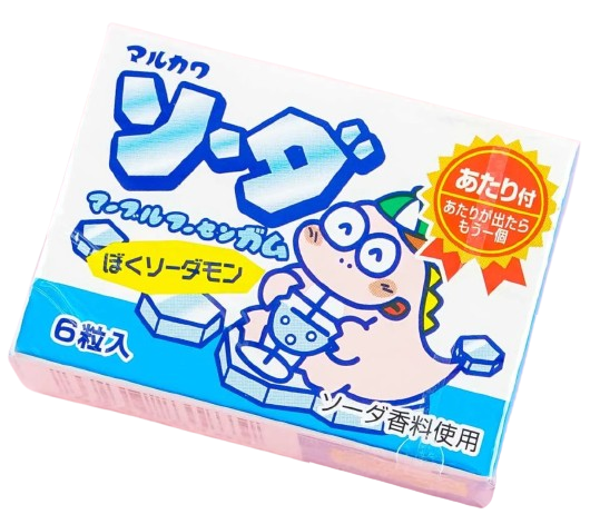 Японська жувальна гумка Marukawa Soda Marble Fussen Gum зі смаком содової 6 кульок