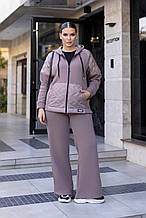 Штани від костюма, на флісі Бежевий 46/48