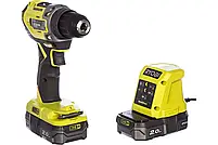 Шуруповерт акумуляторний RYOBI R18DD5-220S (безщітковий, 2 АКБ 18 В / 2,0 Ач, зарядне, сумка), фото 4