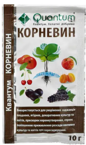 Добриво універсальне Корневін 10 г Квантум для розвитку кореневої системи рослин, фото 1