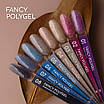 Світловідбивний полігель Nice for you Fancy polygel №6 Glossy blue 15 г, фото 3