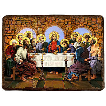 Ікона Таємна вечеря ,ікона на дереві 130х170 мм