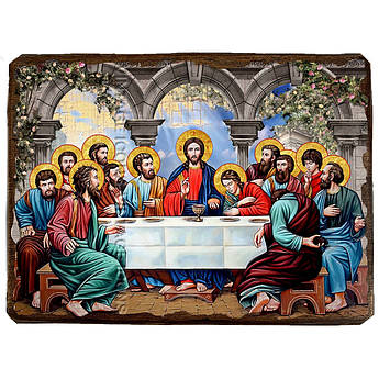 Ікона Таємна вечеря ,ікона на дереві 130х170 мм