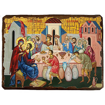 Ікона Шлюб у Кані Галілейській ,ікона на дереві 130х170 мм