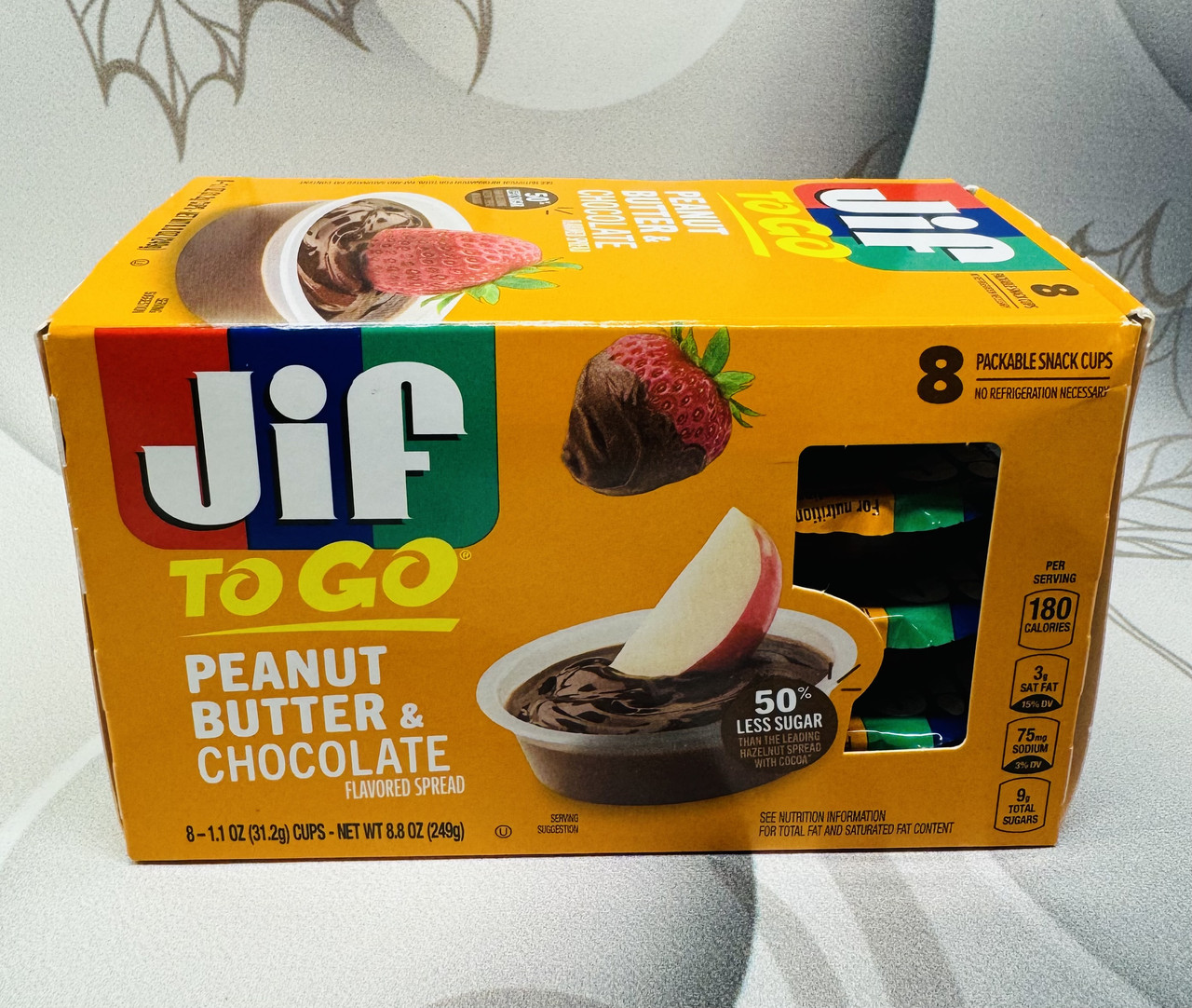 Шоколадна арахісова паста JIF TO GO в міні-упаковках, фото 1