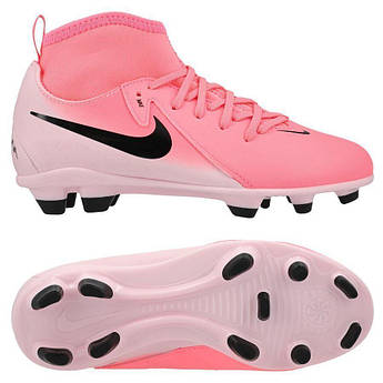 Дитячі футбольні бутси Nike JR PHANTOM LUNA II CLUB FG/MG FJ2601-600, Рожевий, Розмір (EU) — 32