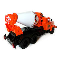 Будівельна техніка Краз бетономішалка пластик Автопром світло звук відкр двері 28,5*13,3*9,5см (KR-2202-11C), фото 4