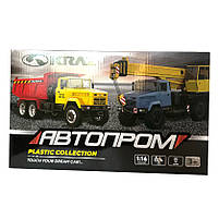 Будівельна техніка Краз бетономішалка пластик Автопром світло звук відкр двері 28,5*13,3*9,5см (KR-2202-11C), фото 6