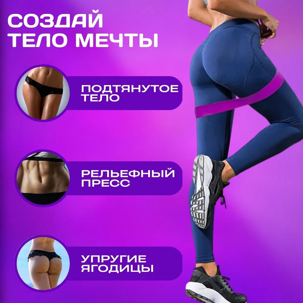 Гумка для фітнесу тренувальна Fit Simplify 5 шт, Набір трубчастих еспандерів SG-363 для спорту